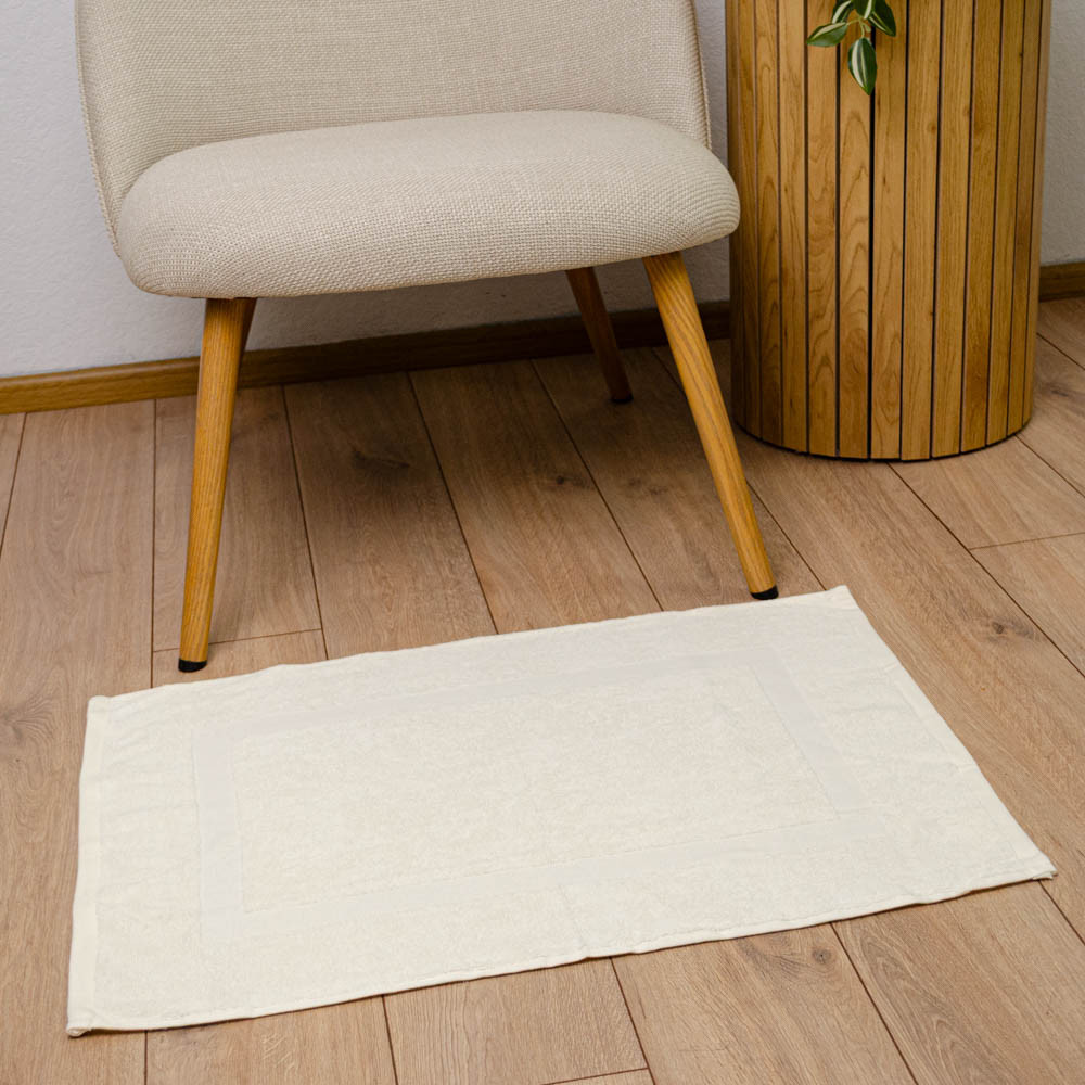 Махровое полотенце для ног с прямоугольником GM Textile 50х70см 380г/м2 (Ваниль) Сумы - изображение 3