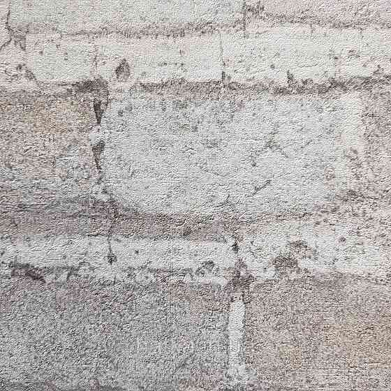 Обои виниловые на флизелине Rasch Factory 0.53х10,05 под кирпич белый светло серый бежевый428049 Киев