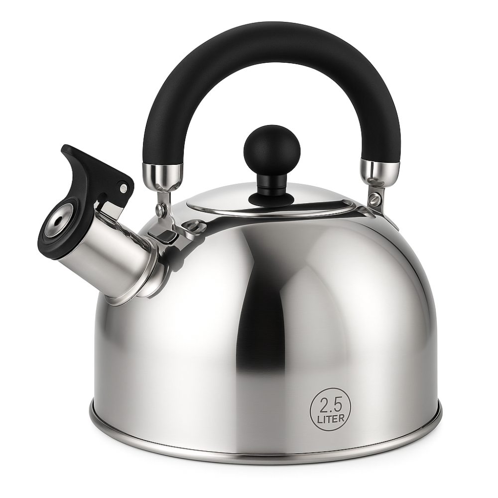 Чайник газовий красивий Unique UN-5302, Чайник з нержавіючої сталі якісний металевий газовий BG-75 Львів - фото 10