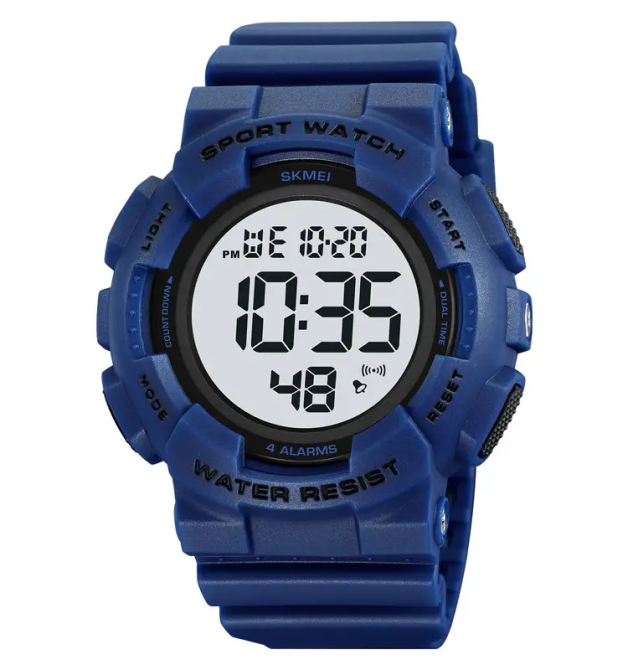 Чоловічий наручний спортивний годинник Skmei 2081 Синій з білим Вінниця - фото 1