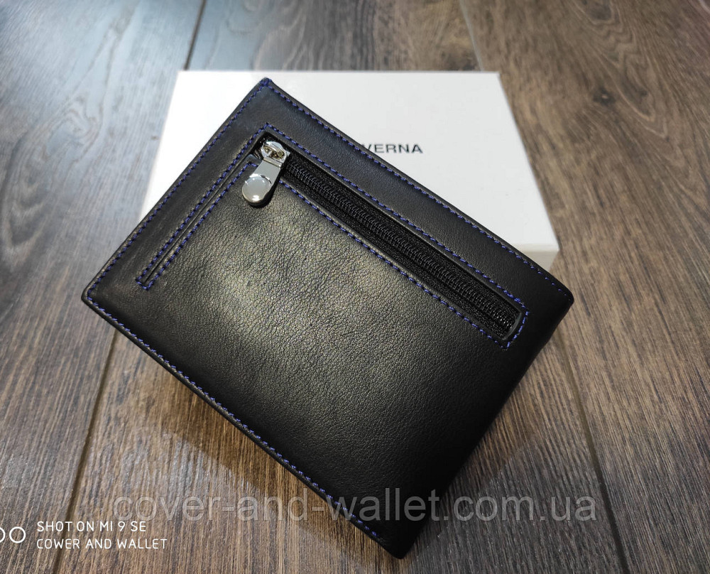 Компактний чоловічий гаманець з зажимом на магнітах із шкіри Marco coverna MC 1008 A Київ - фото 8