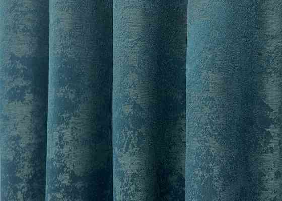 Комплект коротких штор VR-Textil Жаккард Sultan YL № 1546ш Лазурный 130х170 см 2 шт (35-0347) Киев