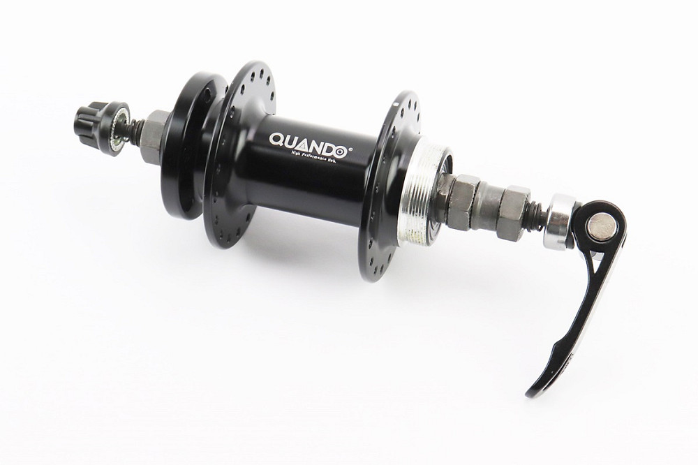 Втулка задня MTB алюмінієва 14Gx36H під вільнобіг, Disk-brake, кріпл. ексцентрик, чорна KT-TD7R Київ - фото 1