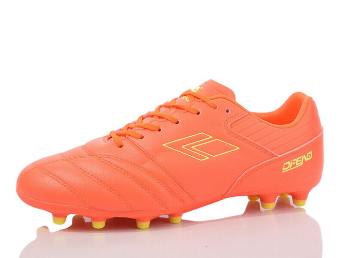 Бутси (копи) для футболу дорослі Restime Restime DIMB25626-2 orange-lime р. 41-45 Вишнёвое - изображение 1