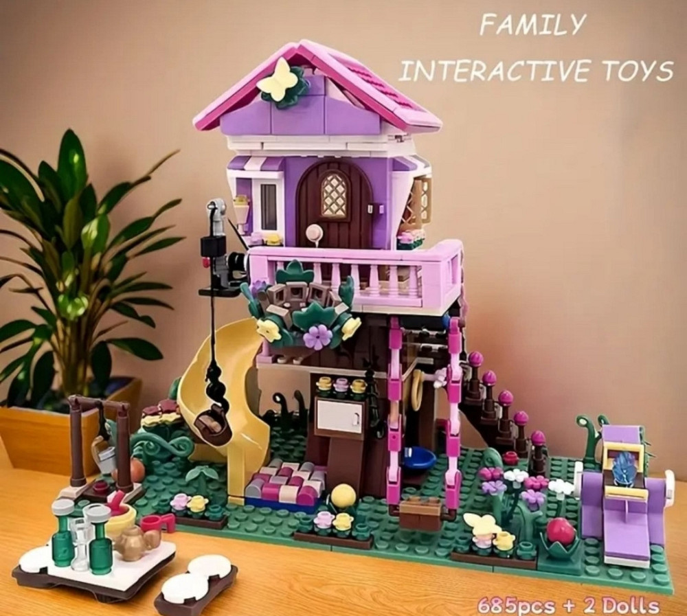 Конструктор для дівчаток Рожевий Дім 685 деталей Lego + 2 Мініфігурки. Харків - фото 8