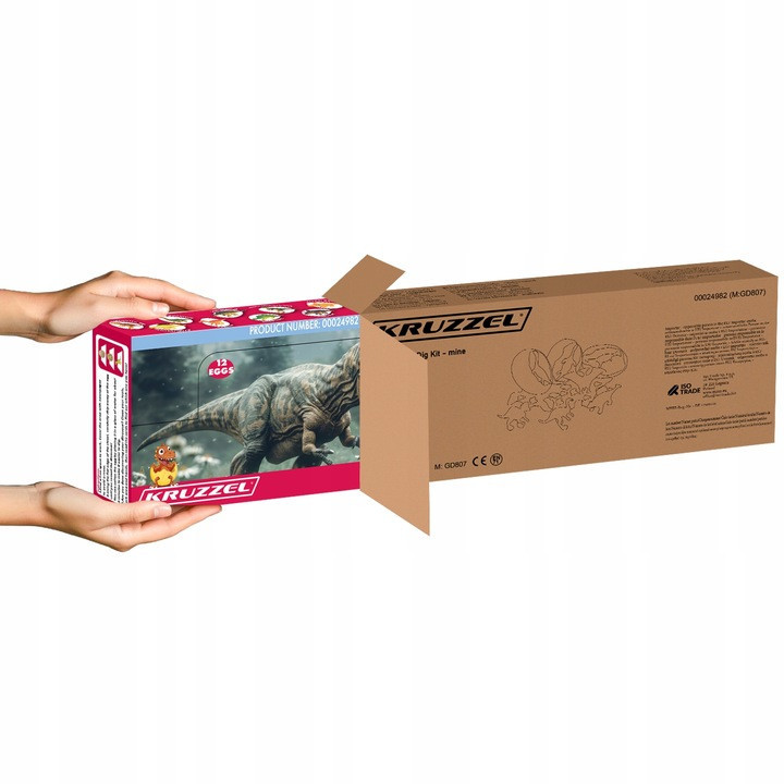 Детский набор из 12 яиц динозавров для раскопок с аксессуарами Kruzzel (24982) Нововолынск - изображение 7