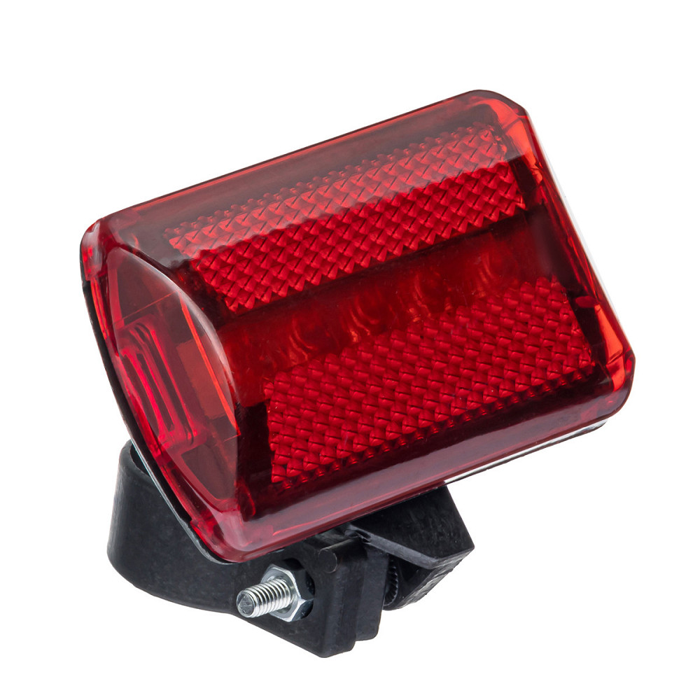 Велосипедний задній фонарик мигалка на батарейках Червоний, 2xAA Дніпро - фото 3