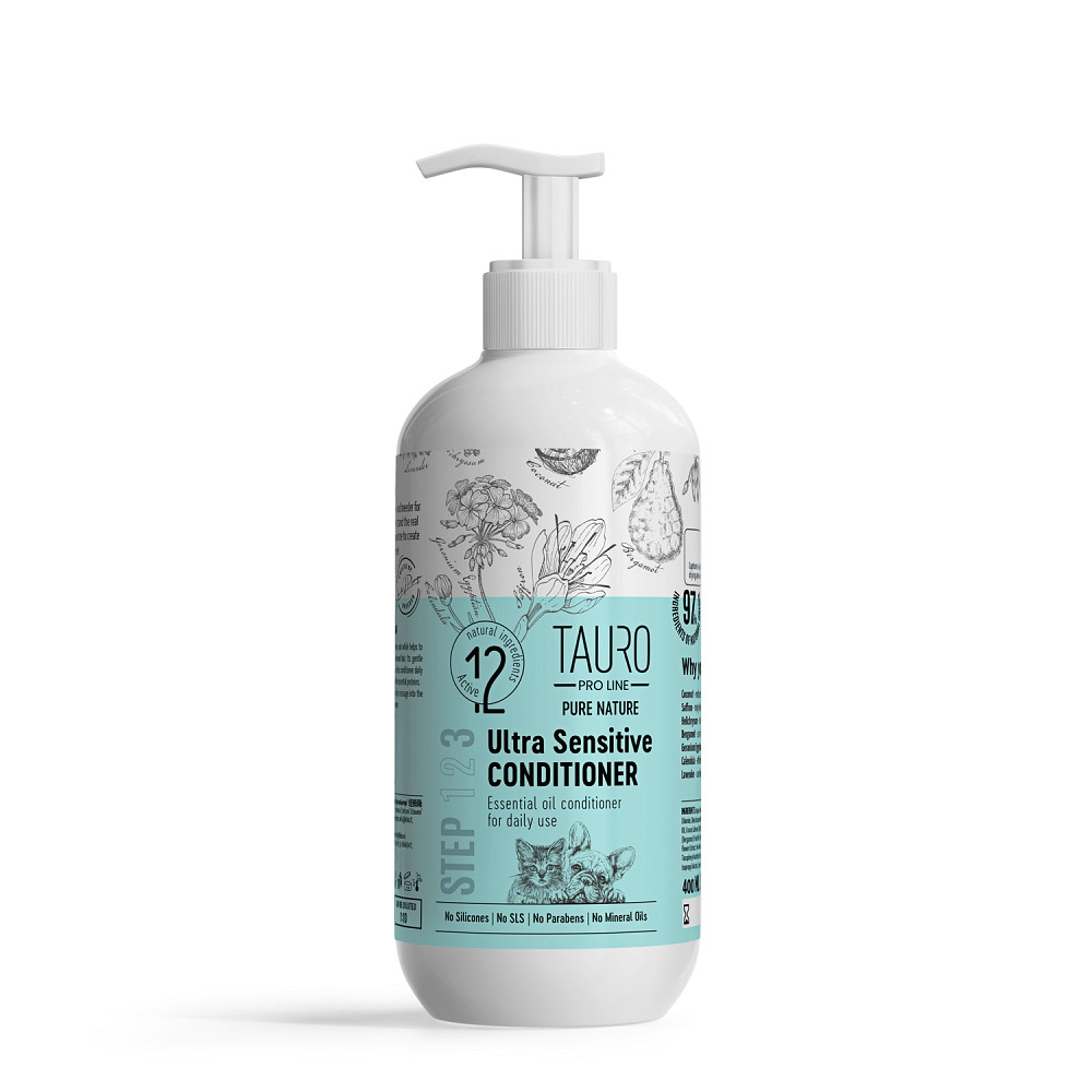 Tauro Pro Line Pure Nature Ultra Sensitive Conditioner Кондиціонер для собак та котів з чутливою шкірою, 400 мл Киев - изображение 1