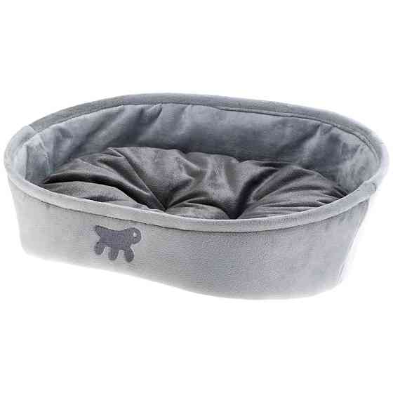 Лежак — ліжко для котів і собак Ferplast Laska (Ферпласт Ласка) 65 x 49 x h 22.5 см — LASKA 65, Сірий Запоріжжя