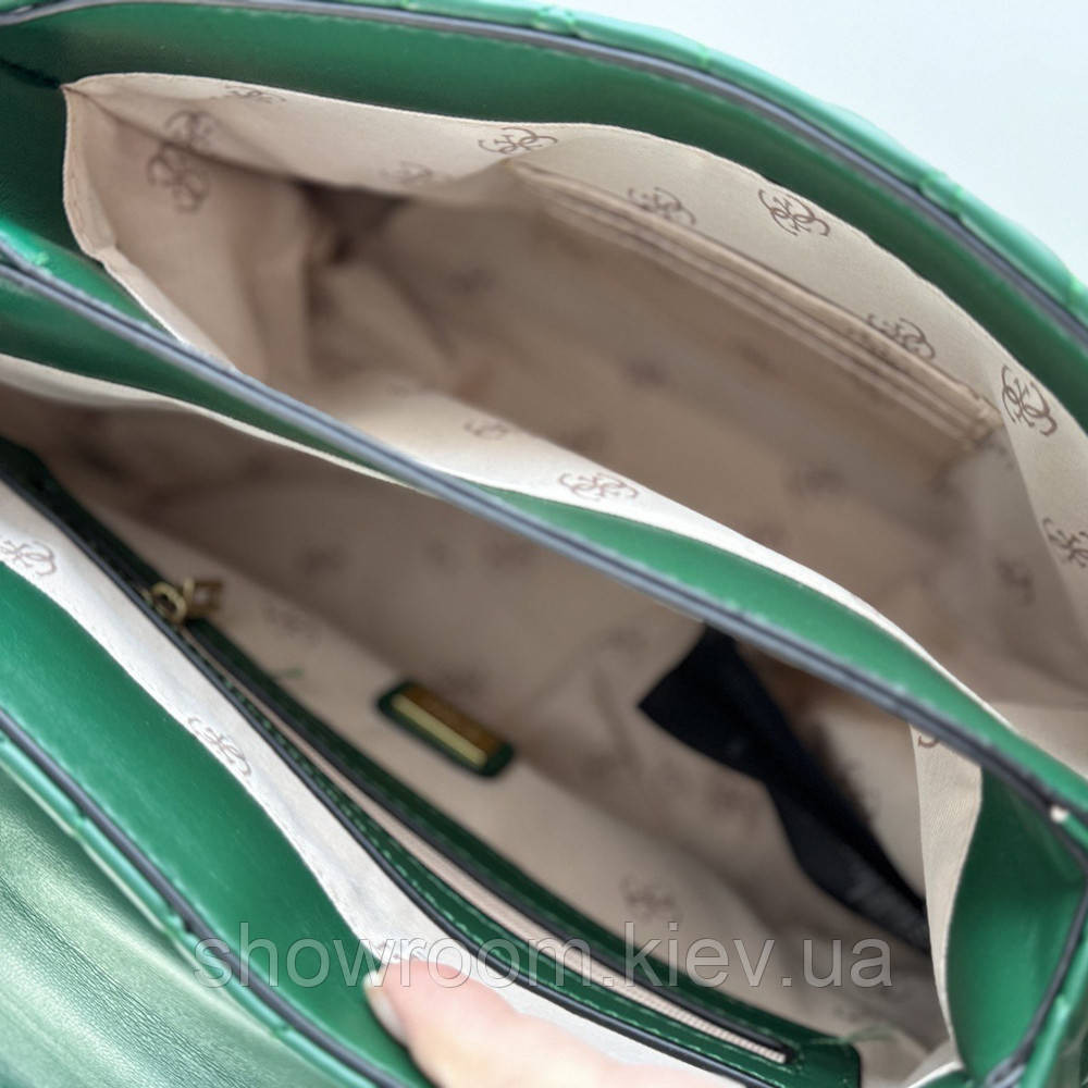 Жіноча сумочка Guess на плече (787080) зелена Київ - фото 6