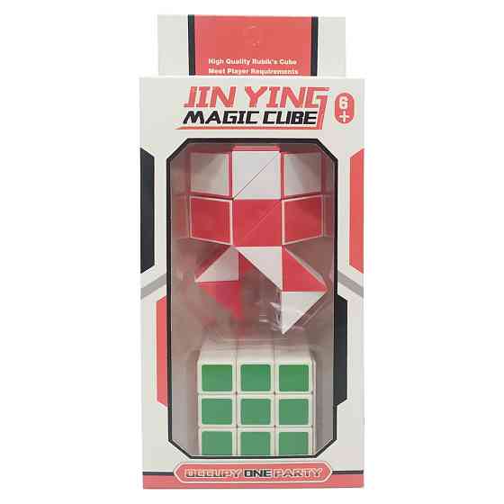 Кубик со змейкой T1110 в коробке Красный Винница