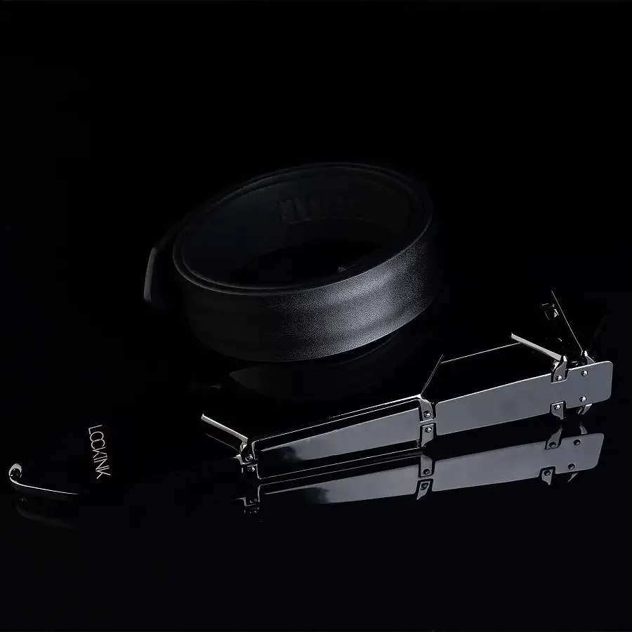 Регульована шльопалка LOCKINK Adjustable Slapper for Impact Play - Black Львів - фото 7