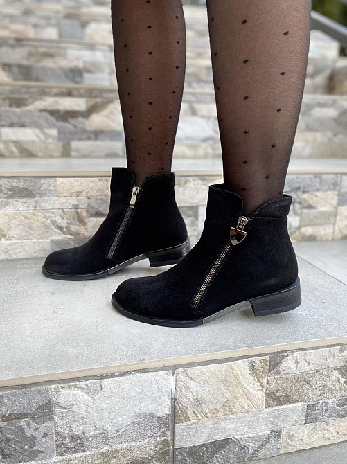 Vesna Жіночі черевики VESNA чорні натуральна замша 37р.-24см. 39р.-25,5см. (1108) Коломыя - изображение 2