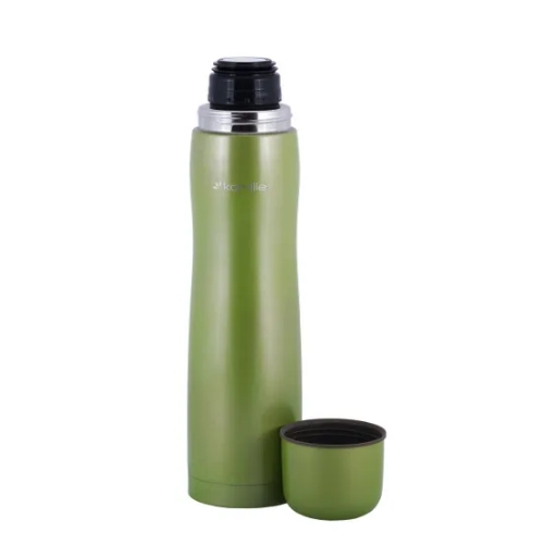 Термос 1000мл нержавіюча сталь (блакит/салат/рожевий/беж) KAMILLE 2000A Житомир - изображение 9