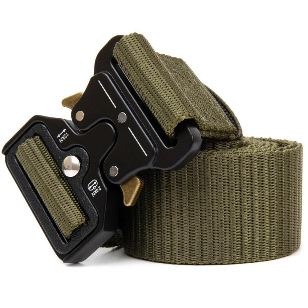 Тактический ремень 125 см Tactical Belt, Оливковый / Армейский ремень с пряжкой Cobra Киев - изображение 1