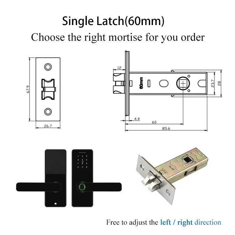 Умный дверной замок с Wi-Fi кодовый KHS-F007 с ключ-картой и отпечатком пальца, черный Каменец-Подольский - изображение 5