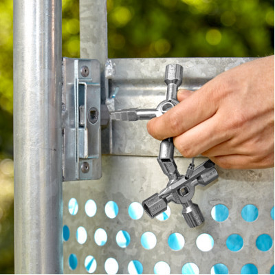 Ключ KNIPEX TwinKey для електрошаф (00 11 01) Вінниця - фото 4