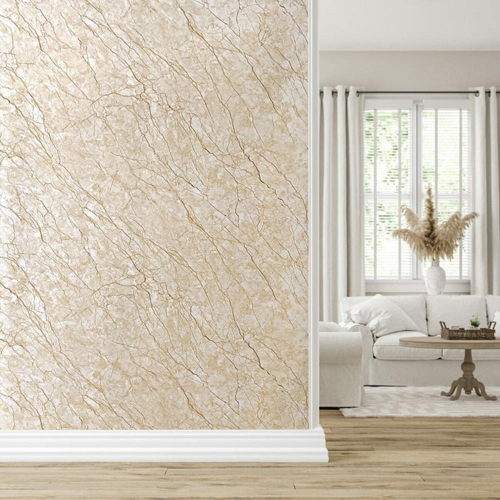 Декоративная ПВХ плита 1,22м х 2,44м х 3мм Светло-бежевый мрамор SW-00001408 Киев - изображение 8