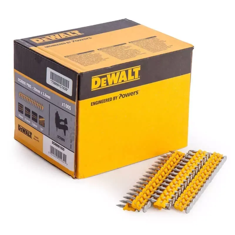 Гвозди по мягкому бетону для степлера DCN890 DeWALT DCN8901030 : 30 х 2.6 - 1005 шт, Киев - изображение 2