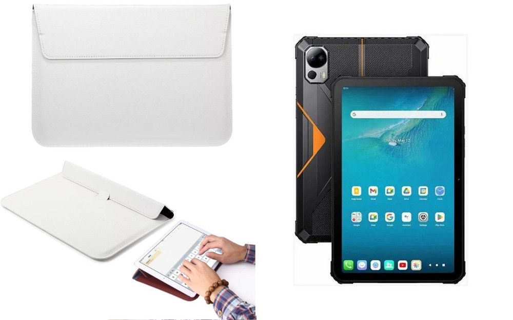 Чохол-конверт VitoCase для Fossibot DT1, DT1 Lite, з функцією підставки для планшета Білий Київ - фото 1