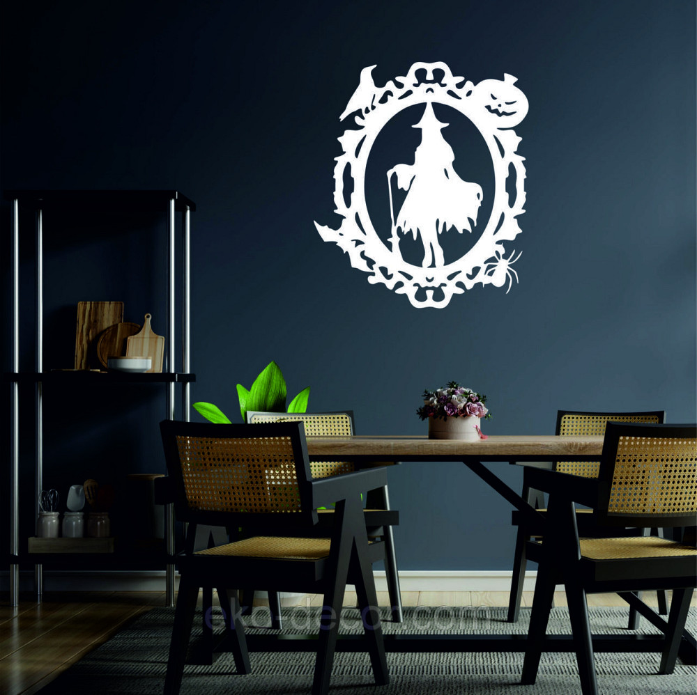 Декоративное настенное Панно «Ведьма», Декор на стену 50*43 см, Белый Киев - изображение 6