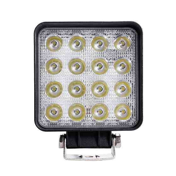 LED фара квадратна 48W, 16 ламп, вузький промінь 10/6000K 30V Мукачево