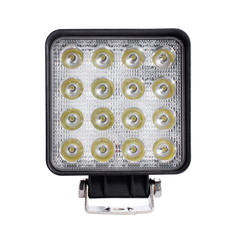 LED фара квадратна 48W, 16 ламп, вузький промінь 10/6000K 30V Мукачево - фото 4