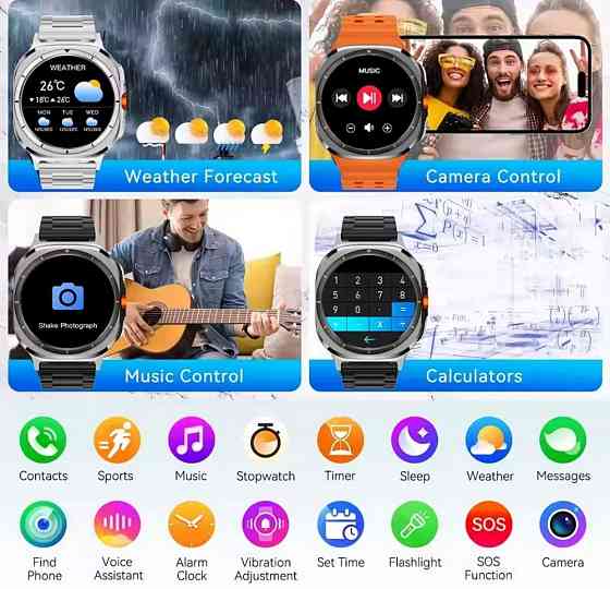 Смартгодинник: GALAXY WATCH Z7 ULTRA. Compass. Київ
