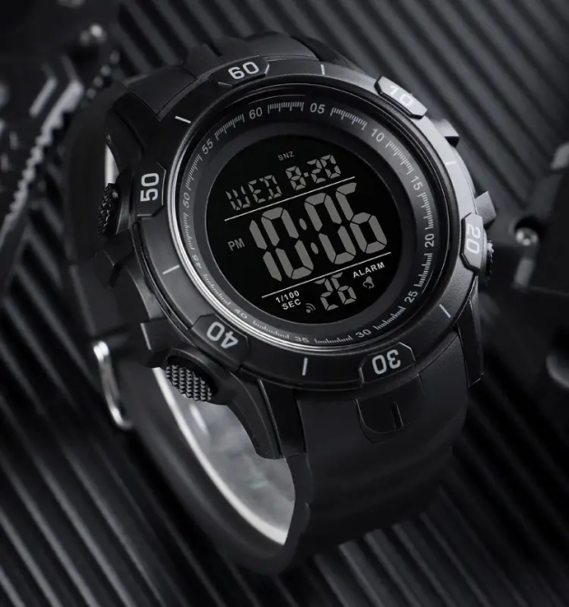 Мужские спортивные часы Skmei 1475 Черный Винница - изображение 10