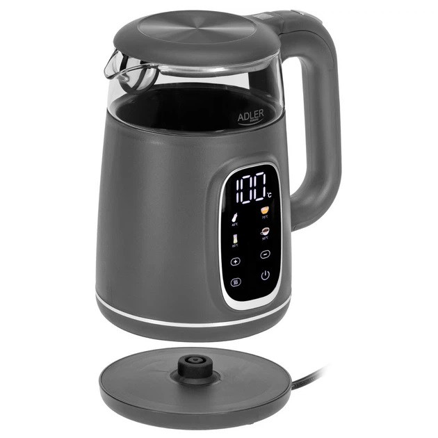 Чайник Adler AD 1305 із регулюванням температури 1.7Л 2200Вт Gray DH-26 Львів - фото 2