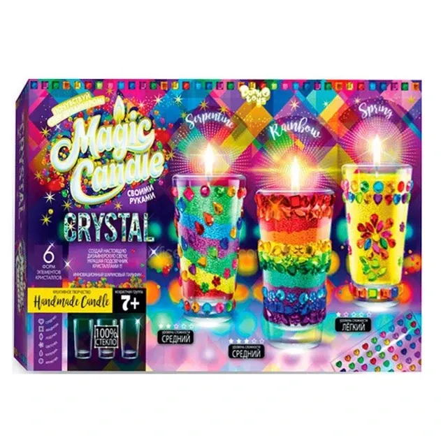 Набір креативної творчості "MAGIC CANDLE CRYSTAL"парафінові свічки своїми руками (5), шт Київ - фото 1