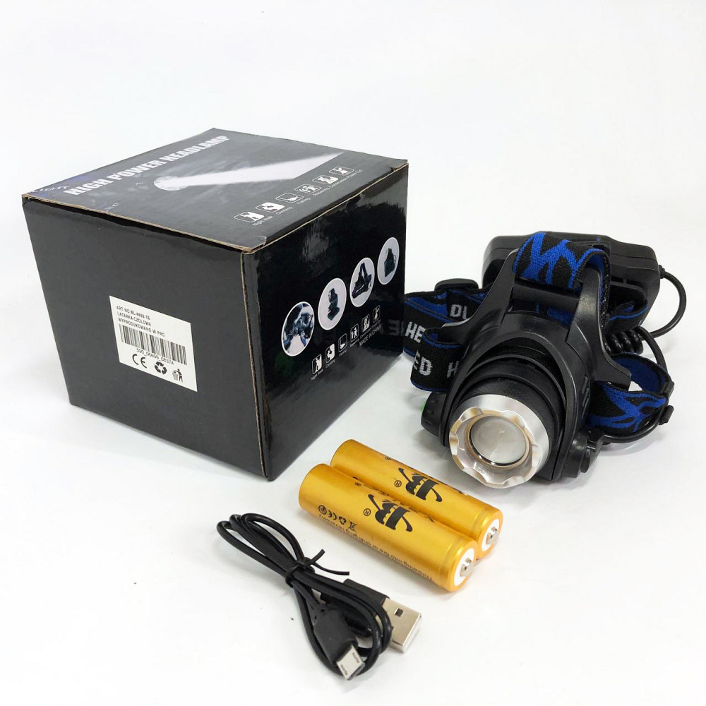 Налобний ліхтар для туризму риболовлі та полювання Police BL-6699 (204C), Налобний ліхтар для електрика WX-31 Львів - фото 1