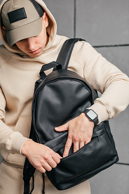 Рюкзак спортивный мужской городской черный, молодежный вместительный рюкзак на каждый деньMasterSem Киев - изображение 5