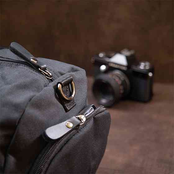 Спортивная сумка текстильная Vintage 20640 Черная Киев