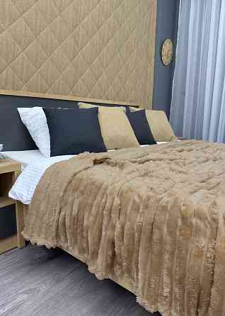 Плед-покривало смужка Шарпей 210х220 см (+-10см) Карамельний (87-201) Київ