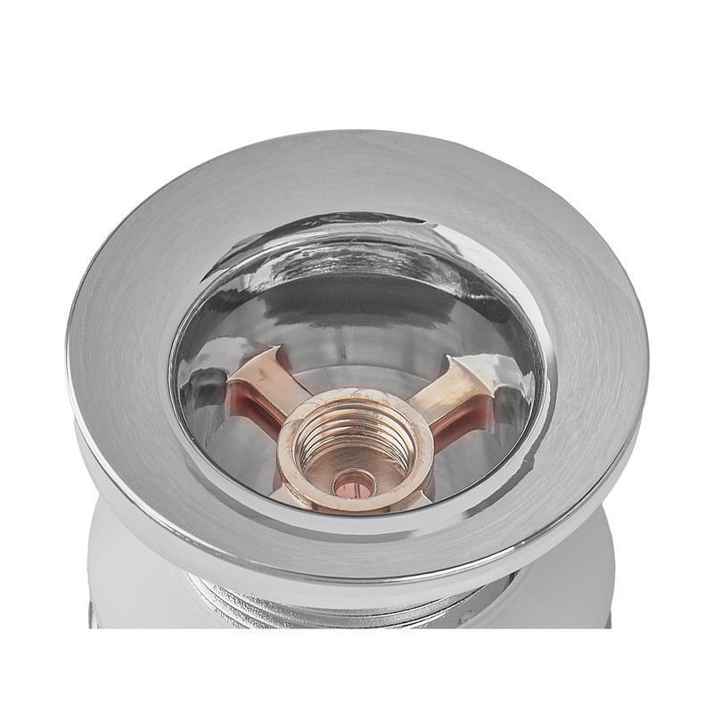 Донный клапан для раковины Zerix BV-02 1 1/4'' без перелива автоматический СLICK-СLACK (Цвет хром) (ZX6015) Киев - изображение 5