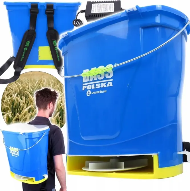 Аккумуляторная сеялка-разбрасыватель для семян и удобрений 20 л 10 м Bass Polska 8562 Киев - изображение 9