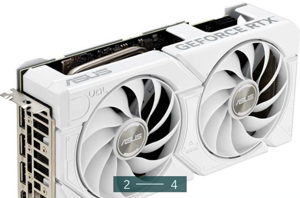Відеокарта ASUS Dual GeForce RTX 4060 EVO-White 8Gb. Київ - фото 3