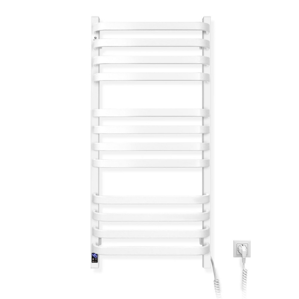 Полотенцесушитель электрический Navin Stugna 480х1000 Sensor с таймером белый Киев - изображение 2