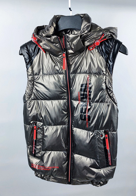 Демісезонна куртка-жилетка під гумку на хлопчика 134 Миколаїв - фото 4