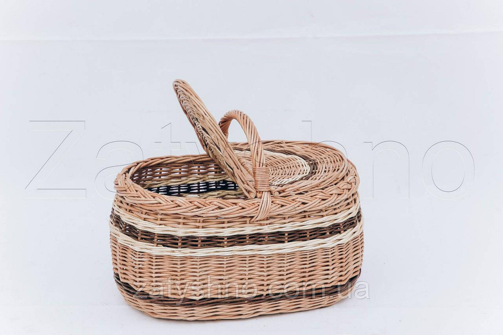 Плетеная корзина из лозы  | корзини з лози декоративні | корзина из лозы Киев - изображение 1