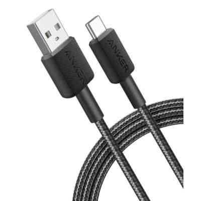 Дата кабель USB 2.0 AM to Type-C 0.9m 322 Black Anker (A81H5G11) Вінниця