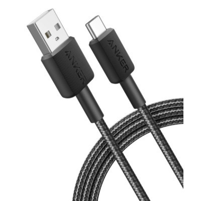 Дата кабель USB 2.0 AM to Type-C 0.9m 322 Black Anker (A81H5G11) Вінниця - фото 4