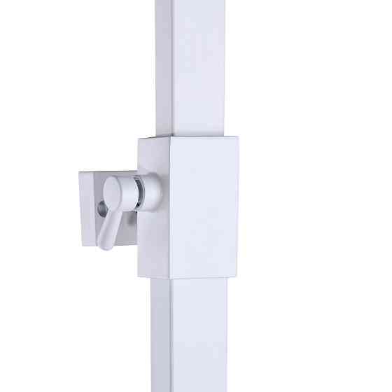 Душова система TOPAZ ODISS TO 18802-H66-WW без вилива, квадратна штанга БІЛА матова  Н-130см Киев