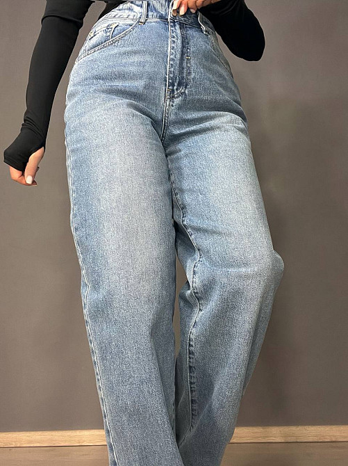 Джинси жіночі Cool Angels 3101 SKATER jeans банани висока талія стрейчеві світло сині, світло-синій, 28, 28, 77 см, 113 см Київ - фото 9