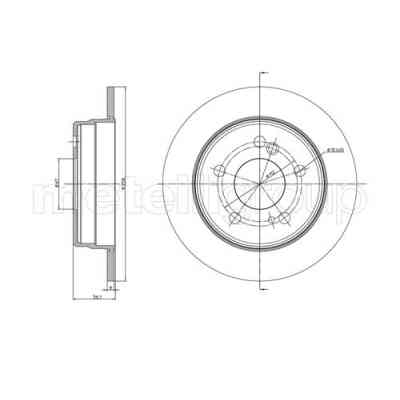 Тормозной диск METELLI 23-0104 Винница