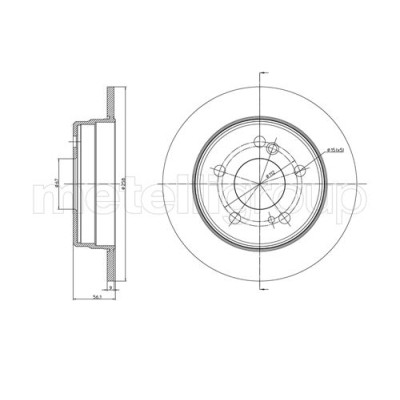 Тормозной диск METELLI 23-0104 Винница - изображение 1