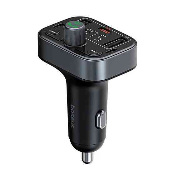 АЗП з FM-модулятором Baseus S-09 Pro Series Car FM Transmitter Cluster Black (C10762200113-00) Киев