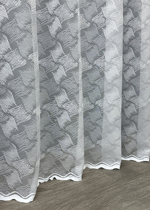 Тюль VR-Textil 1679т Преміум Жакард Білий 300х250 см (42-0863) Київ - фото 7