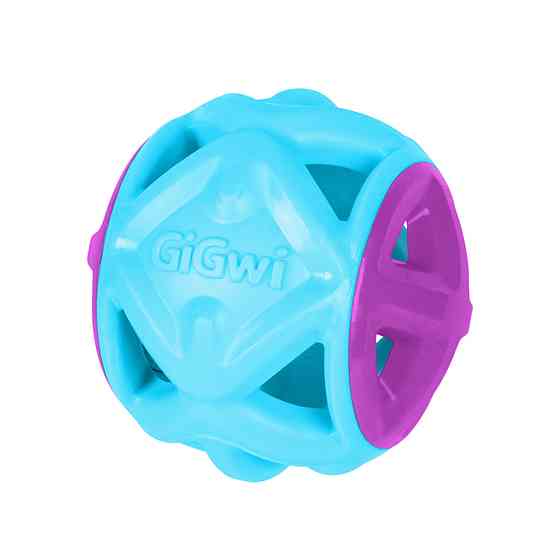 Іграшка для собак М'яч GiGwi Basic EDGE, блакитний, гума, 9 см Київ